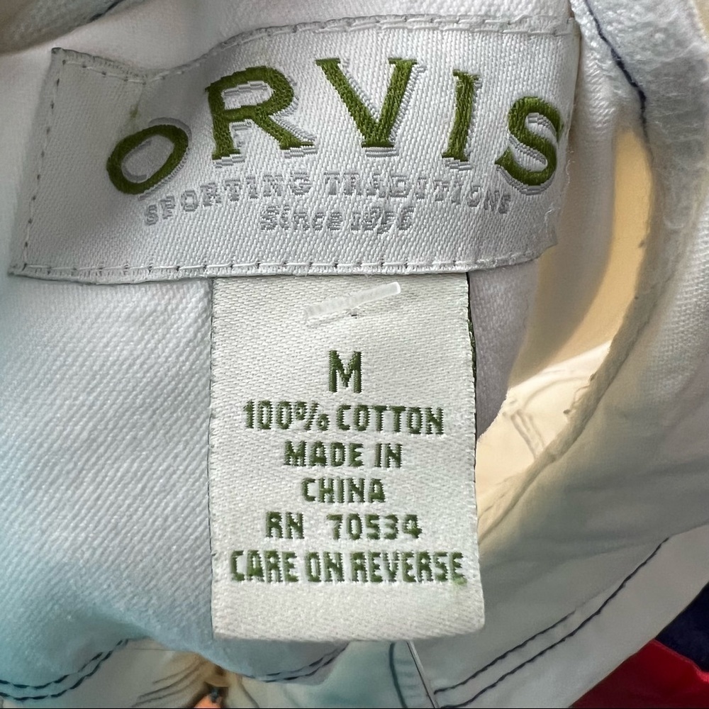 Orvis white zip up hooded lightweight jacket size M - Picture 3 of 8